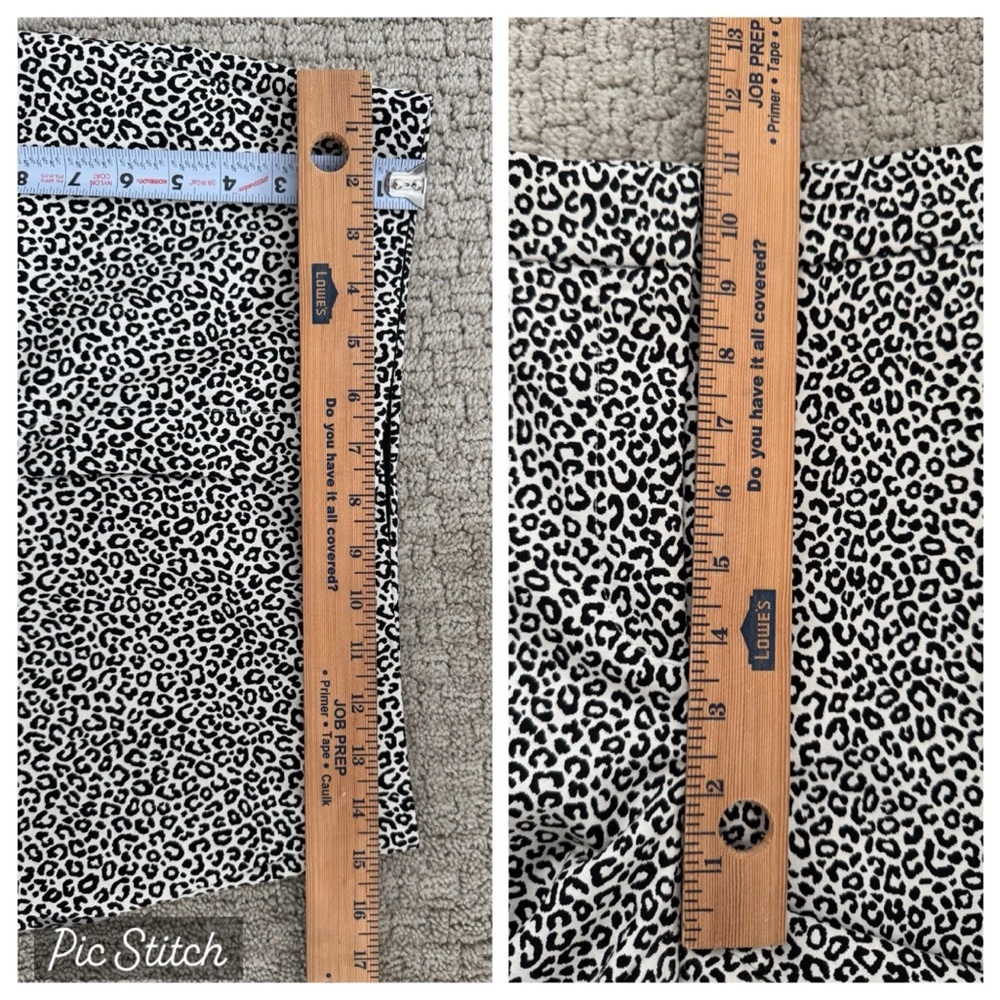 Ann Taylor Pants White Black Cheetah Leopard Print Modern Stretch Size 4, EUC - Picture 6 of 8